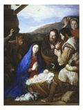 Adoration of the Shepherds, 1650 Giclée-tryk af Jusepe de Ribera