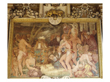 Sacrifice, Fresco, Francis I Gallery Giclée-tryk af Francesco Primaticcio Sacrifice, Fresco, Francis I Gallery Giclée-tryk af Francesco Primaticcio