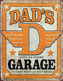 Dad's Garage Distressed Retro Vintage Tin Sign Tin Sign