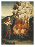 Sheep Sacrifice Scene, from Messenger Tells a Noble Woman of the Death of Her Husband Giclée-tryk af Italian School Sheep Sacrifice Scene, from Messenger Tells a Noble Woman of the Death of Her Husband Giclée-tryk af Italian School