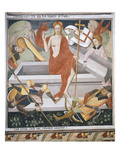 The Resurrection, Scene from Christ's Passion, Fresco, 1492 Giclee Print by Giovanni Canavesio