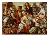 Country Market, 1566 Giclee Print by Joachim Beuckelaer