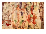 La Ville De Paris (City of Paris, France), 1910-12 Giclee Print by Robert Delaunay