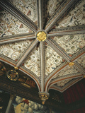 Ceiling, Mid 16th Century Studiolo Fotografisk tryk af Italian School Ceiling, Mid 16th Century Studiolo Fotografisk tryk af Italian School