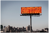 Gratitude Billboard in NYC Posters