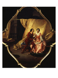 Paolo and Francesca (Da Rimini, 13th Century Italian Beauty Who Had an Adulterous Love Affair) Giclee Print by Angelo Inganni