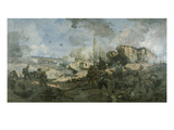 Smashing the Hindenburg Line at Bellicourt, France, September 1918 Giclee Print by John Longstaff