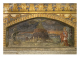 The Pharos or Lighthouse at Alexandria, Egypt, Fresco, 1669-70 Giclee Print by Nikolas Schiel