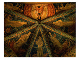 Saints, 1452 Fresco, Vault of Apse, Church of San Francesco, Montefalco Giclée-tryk af Benozzo Gozzoli Saints, 1452 Fresco, Vault of Apse, Church of San Francesco, Montefalco Giclée-tryk af Benozzo Gozzoli