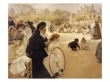 Luxembourg Gardens, Paris Giclee Print by Albert Edelfelt