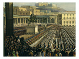 Pope Pius IX, 1792-1878, Blessing Bourbon Troops Gathered on the Esplanade of the Royal Palace Giclee Print by Achille Vespa