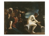 Susanna and the Elders, 1617 Lámina giclée por Guercino (Giovanni Francesco Barbieri)