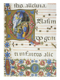 Christ Appearing to the Apostles, Letter or Initial Q, Miniature, from Book of Religious Music Giclee Print by Liberale Da Verona 