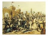 Battle of Mansurah, 1250, Seventh Crusade, 1249 Expedition of Louis Ix of France in Egypt, Painting Giclee Print