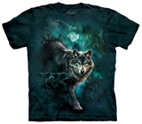 Night Wolves Collage Camisetas