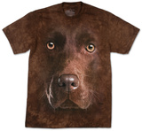 Chocolate Lab Face T-shirts