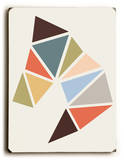 Abstract Geo Wood Sign