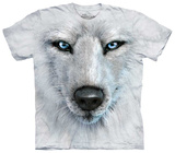White Wolf Face T-Shirt