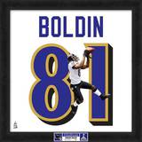 Super Bowl XLVII Champions - Ravens, Anquan Boldin representation of player's jersey Framed Memorabilia