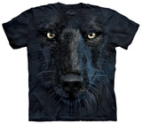 Black Wolf Face T-Shirt