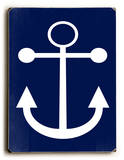 Navy Anchor Wood Sign