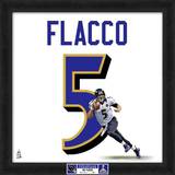 Super Bowl XLVII Champions - Ravens, Joe Flacco representation of player's jersey Framed Memorabilia