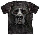 Black Pitbull Head T-Shirts