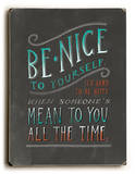 Be Nice Wood Sign