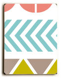 Wacky pattern Wood Sign