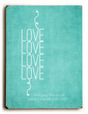 Love Wood Sign