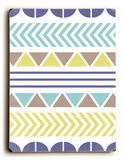 Color Pattern Wood Sign