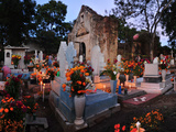 Xoxocotlan Graveyard on the Night of Day of the Dead Photographic Print by Raul Touzon