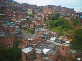 The Hillside Community of Santo Domingo in Medellin, also known as Comunas Photographic Print by Kike Calvo