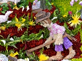 A Large Flower Mural Is Part of the Silleteros Parade Photographic Print by Kike Calvo
