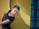 A Classical Ballerina from the Cuba National Ballet at the Malecon Photographic Print by Kike Calvo