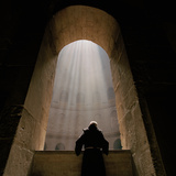 A Franciscan Priest in Jerusalem's Church of the Holy Sepulchre Photographic Print by Lynn Johnson