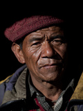 A Metal Worker from the Small Village of Philm in the Manaslu Region Photographic Print by Alex Treadway