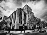 View of the Exterior of a Building in Black and White Photographie par Jorge Fajl
