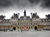 The Hotel De Ville in Paris Photographic Print by Jorge Fajl