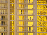 Sunlight Reflects Bright Gold on High Rise Casino Windows Photographic Print by Mike Theiss