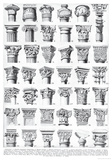 Architettura (Architecture) - Column Style Diagram Poster Posters