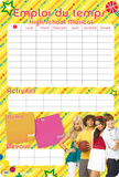 Emploi du Temps - High School Musical Poster
