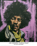 Hendrix Purple Haze Posters par David Garibaldi