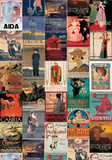 Opera Vintage Style Poster Collage Pôsters