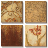 Tulip Manuscript II Print by Liz Jardine