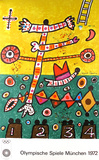 1972 Olympic Art (Series 2) Collectable Print by Allan Davie