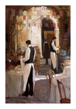 Two Waiters, Place des Vosges Giclee Print by Philip Craig