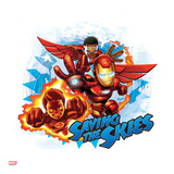Marvel Super Hero Squad: Saving the Skies - Falcon, Human Torch, and Iron Man Flying Poster