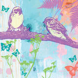Les oiseaux du bonheur VI Prints by  Zacher-finet