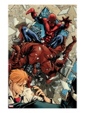 Avenging Spider-Man 6: Spider-Man Fighting Print by Marco Checchetto